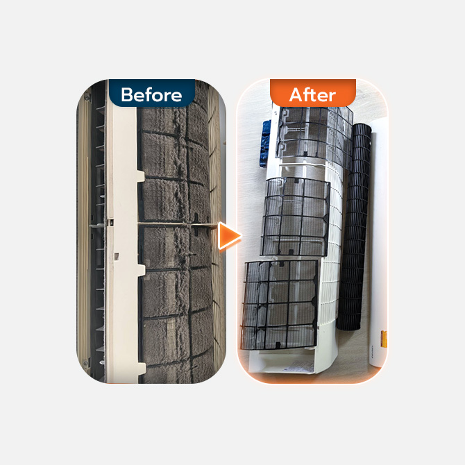 ล้างแอร์ติดผนัง ขนาดเกิน 24,000 BTU