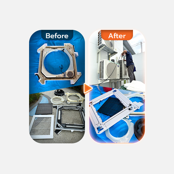 ล้างแอร์ติดผนัง ขนาดไม่เกิน 24,000 BTU