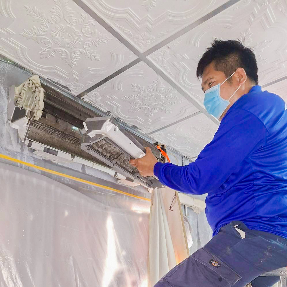 ล้างแอร์ติดผนัง ขนาดเกิน 24,000 BTU